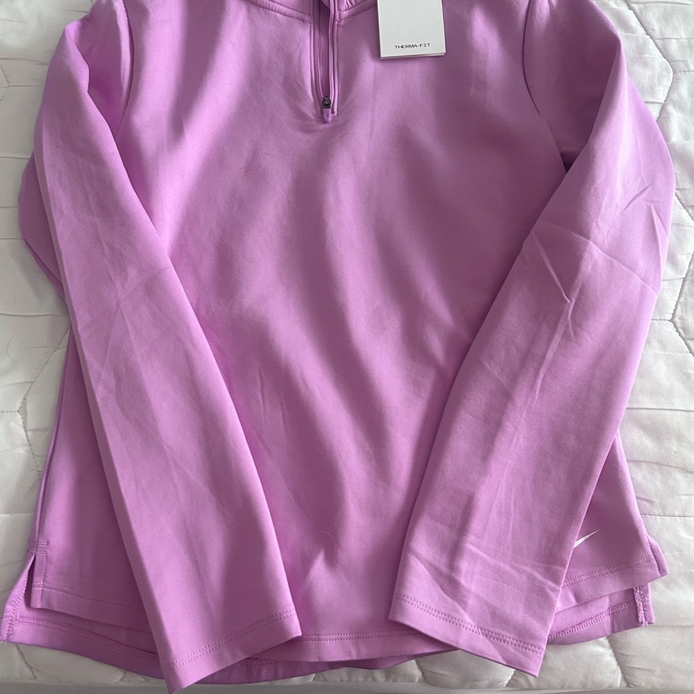 Nike Lavender Therma-Fit Quarter Zip Pullover